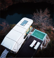 Lit préfabriqué pour dormir en extérieur Cabine Pod Maison mobile préfabriquée Petite maison Conteneur moderne de luxe à ossature en acier Maison d'hôtel à capsule spatiale