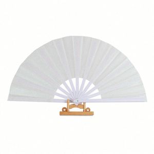 Promoción: Abanico Plegable Clásico KONGFU de 13 Pulgadas, Tradicional, para Música, Arte Folclórico, Sublimación en Poliéster, Artesanía en Bambú y Plástico - Product Image 1