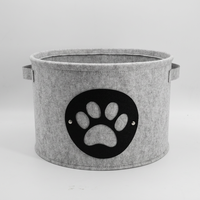 Paniers de rangement décoratifs en feutre, écologiques, modernes, légers, avec poignées, empilables, personnalisables pour jouets et organisation domestique