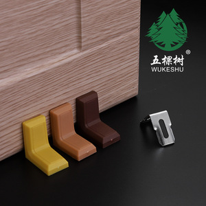 Soportes de esquina de plástico Wukeshu para gabinetes, armarios, montaje en pared, desmontables, soporte de ángulo recto - Product Image 2