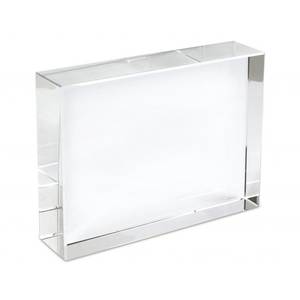 Plateau en verre cristal K9 100x160x30 mm, organisateur de bureau, boîte de rangement transparente - Product Image 2