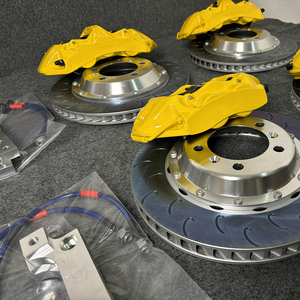 Pinza Freno HSL Giallo Brillante a 6 Pistoni con Dissipazione di Calore a Gancio di Pesce e Ventilazione per Disco Freno SEAT <span class=keywords><strong>CUPRA</strong></span> Leon Tarraco <span class=keywords><strong>CUPRA</strong></span> Ateca - Product Image 2