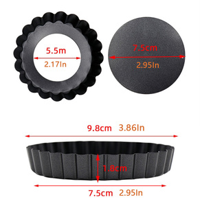 Moule à gâteau en acier au carbone ondulé miniature en gros, antiadhésif, petit moule à pâtisserie avec ustensiles de cuisson JY8773 pour la cuisson de petits gâteaux - Product Image 3