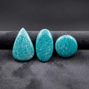 Piedras Sueltas de Amazonita Verde Natural para Joyería y Artesanía, Corte Brillante Redondo, Certificadas por Terceros - Product Image 3