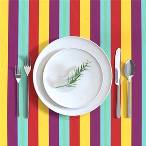 Custom Tablecloth Cotton or <strong>Polyester</strong> Water Repellent Waterproof <strong>Rectangular</strong> Dining Cover - Product Image 6