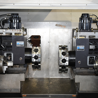 Herramientas CNC de cama plana de doble husillo, torno CNC de doble husillo, fresadora de torneado, torno de control numérico con eje Y