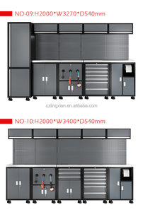 Ensemble d'armoires de <span class=keywords><strong>garage</strong></span> robustes en métal OEM personnalisées de 4m, <span class=keywords><strong>5m</strong></span>, 7m avec 10 tiroirs et établi - Product Image 6