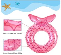 Anneau de natation gonflable mignon en PVC pour enfants piscine extérieure flotteurs d'eau de plage pour les décorations de fête de tubes de bain K_DECORATIONS K