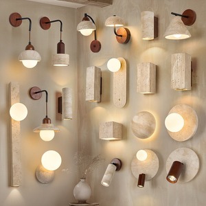 Giá bán buôn rất nhiều phong cách vòng Trăng Đá nhìn LED hiện đại travertine Đèn tường - Product Image 1