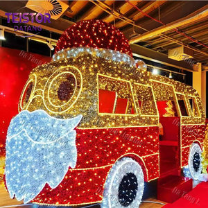 Décoration de Noël extérieure lumineuse à motif de train LED, locomotive illuminée pour jardin et place publique - Product Image 6