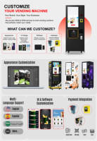 Distributeur automatique intelligent de protéines GJ-712 avec double distributeur de gobelets, compresseur indépendant, nettoyage automatique et alerte de stock