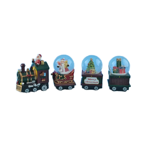 Boule de Neige en Résine Personnalisée, Père Noël, <span class=keywords><strong>Avion</strong></span>, Souvenirs de Noël de Qualité Style Ange pour la Décoration de Mariage à la Maison, Artisanat de Qualité - Product Image 1