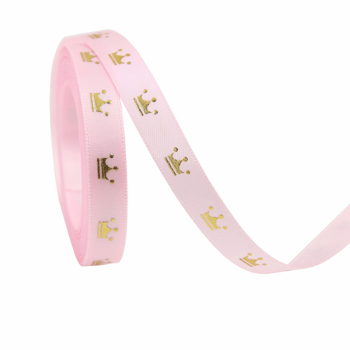 Couronne-rose clair-1 cm * 10 mètres