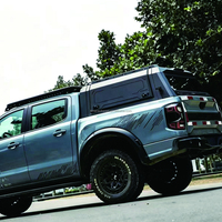 Nouvelle conception F150 5.5FT 4x4, capot de benne tout-terrain en aluminium, étanche et léger, avec 3 portes ouvrables