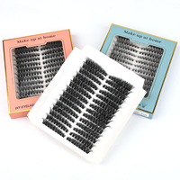 Échantillon Gratuit Cils en Grappe DIY Longueurs Mixtes 8-16 mm 40D 60D Extensions de Cils Individuels en Grappe DIY