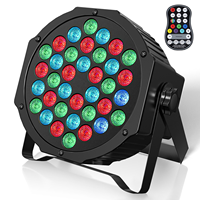 Projecteurs mobiles U'King 36 LED RGB DMX IP44 pour scène, DJ et discothèque