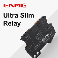 Relais intermédiaire ultra-mince ENMG APAN, commande unipolaire, type ouvert, montage sur rail DIN pour systèmes de contrôle électrique industriels