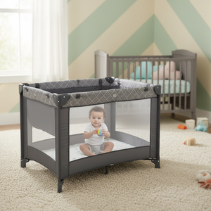 <span class=keywords><strong>Cuna</strong></span> <span class=keywords><strong>Plegable</strong></span> Portátil y Cómoda para Bebés, Multifuncional, con Cambiador, Tela Resistente para Dormitorio o Sala de Estar - Product Image 1