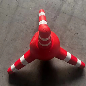 Marqueur de sécurité routière réfléchissant haute visibilité, cône de signalisation routière en plastique durable pour avertissement sur <span class=keywords><strong>autoroute</strong></span> et parking - Product Image 5
