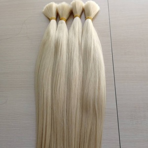 ผมแท้เวอร์จิ้นเรมี่แบบเป็นมัด สำหรับถักเปีย ไม่มีรอยต่อ หนาทั้งเส้น ปลายหนา สีดำธรรมชาติ เนื้อนุ่ม ไม่หลุดร่วง ไม่พันกัน - Product Image 1