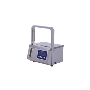 Machine à lier semi-automatique de haute qualité pour ruban OPP, liens thermofusibles, bâtonnets de légumes, bâtonnets de pain, tiges métalliques, emballages alimentaires, bois - Product Image 1