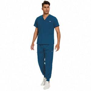 Vêtements médicaux pour salle d'opération, uniformes d'hôpital, ensemble de blouses médicales en fibre de bambou 100% unisexe, vente en gros - Product Image 3