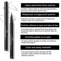 Crayon Eyeliner Liquide Vegan Soyeux Imperméable OEM en Gros, Cosmétique Longue Durée Pigmenté Lisse, Stylo Eyeliner Personnalisé