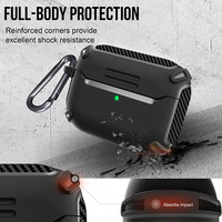 Étui pour AirPods Pro, étui pour écouteurs, anime, luxe, affaires, antichoc, fibre de carbone, protection pour Air Pods Pro 3 2 1