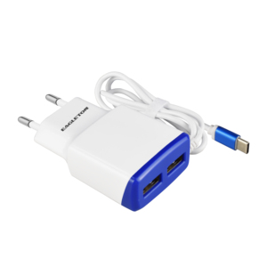 Usine 5V 2A D'UE USA Prise AU Double/2 Ports <span class=keywords><strong>USB</strong></span> Chargeur Mural Type <span class=keywords><strong>C</strong></span> <span class=keywords><strong>Adaptateur</strong></span> <span class=keywords><strong>secteur</strong></span> avec <span class=keywords><strong>c</strong></span>âble - Product Image 4