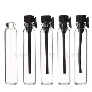 GL 1ml 2ml 3ml Mini Glass Perfume Small Sample Vials Perfume Bottle Empty Laboratory Fragrance Test Tube Trial Bottle