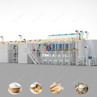 Machines de Meunerie de Farine de Blé de 120 Tonnes avec Prix, Moulin à Aliments Complet, Broyeur Sec et Humide, Ligne de Production de Maïs, de Grains et de Riz