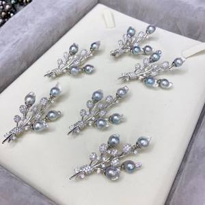 Broches Haoshi Fashion, populaires, en forme de beignets torsadés, bouquet, bijoux en eau de mer naturelle - Product Image 3