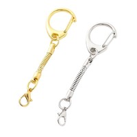 Chaîne serpent en alliage de zinc en gros avec fermoir mousqueton de 12 mm pour clé USB et accessoires de fixation pour jouets