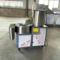 Máquina Eléctrica Comercial para Lavar Patatas con Función de Pelado por Cepillo para Plantas de Procesamiento de Vegetales