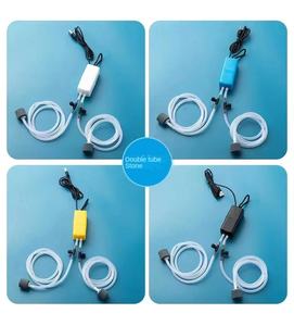 משאבת מים מיני אקווריום נייד משאבת אוויר דו-חור עבור טנק דגים ביתיים, טנק דגים - Product Image 1