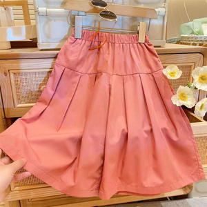 Nuovo Completo Estivo da <span class=keywords><strong>Bambina</strong></span> 3-8 Anni 2 Pezzi con Top Smanicato Floreale e Pantagonna <span class=keywords><strong>Rosa</strong></span> - Product Image 3