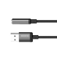 Kabel Adaptor Somostel USB ke 3.5mm untuk Ponsel, Kabel Adaptor Audio, Earphone, Mikrofon, Headset