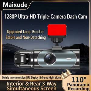 Caméra embarquée avec écran IPS de 3 pouces, prise en charge du WiFi, carte TF, 1080p Ultra HD, universelle pour voitures - Product Image 5