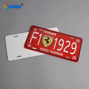 Plaque d'immatriculation vierge en aluminium simple face de 0.45mm pour voiture et <span class=keywords><strong>camion</strong></span>, personnalisation par Sublimation - Product Image 2