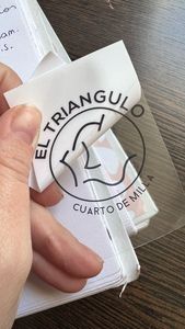 สติกเกอร์ใส PVC แบบกลมสั่งทำพิเศษ กันน้ำ - Product Image 4