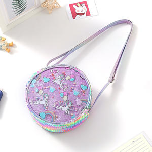 Neue Pailletten Einhorn Umhängetasche Regenbogen Glitter Cartoon Schulter Schulter taschen Mädchen Handtasche für Kinder - Product Image 3