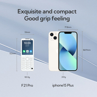 هاتف ذكي Qin F21pro أصلي بسعر منخفض بسعر الجملة 3 جيجابايت + 32 جيجابايت يعمل باللمس بنظام Android 11 4G Qin F21 PRO
