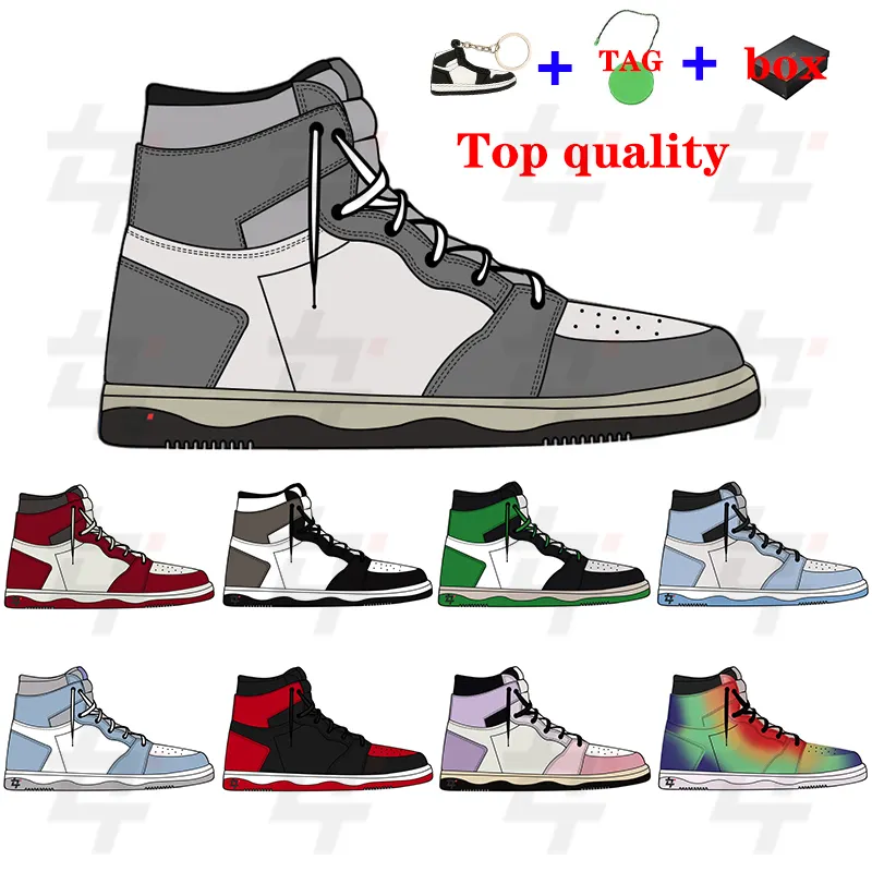 2023 Newest Fashion Sneakers 1 Retro High OG Washed Black Sneakers Retro 1 Basketball Shoes