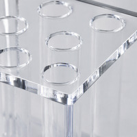 Maßgefertigter Klarer Acryl-Blumenvasenhalter Moderner Blumenarrangement-Ständer für Hochzeitstisch-Dekoration und Wohnraumgestaltung