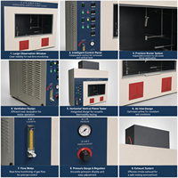 Testeur d'ignifugation horizontal et vertical UL94, machine de test de résistance au feu, chambre d'essai de combustion des plastiques en laboratoire