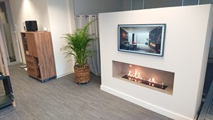 <span class=keywords><strong>Kamin</strong></span>-chimenea eléctrica de bioetanol lineal controlada por alexa, 36 pulgadas, gran oferta - Product Image 3