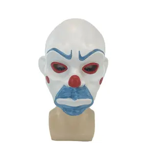 Halloween Horror COS Dunkler Ritter Requisiten Clown Räuber Joker Harz Maske Joker Masken Der Dunkler Ritter Halloween Cosplay