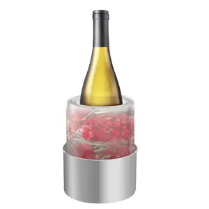 Customized Ice Bucket Champagne Bucket Ice Mold Wine Chiller for Wine Various Liquor Bottles Stainless Steel Ice Bottle Chiller