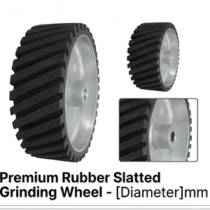 Rubber Contact Wheel Abrasive Polishing Disc 8-24 In Diameter Soft Round For Industrial Belt Sander Machine - Product Image 2
