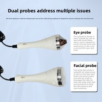 Appareil de lifting ultrasonique pour les yeux et le visage à usage domestique, pour l'élimination des cernes, instrument de beauté ultrasonique pour les yeux et le visage avec tête de 2M
